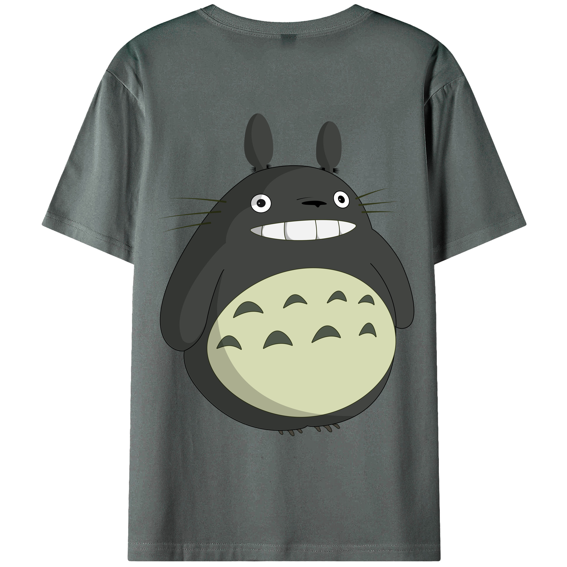 （画像用） となりのトトロ 草壁メイ 草壁サツキ My Neighbor Totoro Satsuki Kusakabe Mei Kusakabe 綿100％ メンズ半袖Tシャツ（バックプリント） 通気性